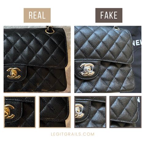 chanel flap bag fake vs real